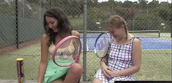  Hot female tennis couch licked by her cute lesbian trainee